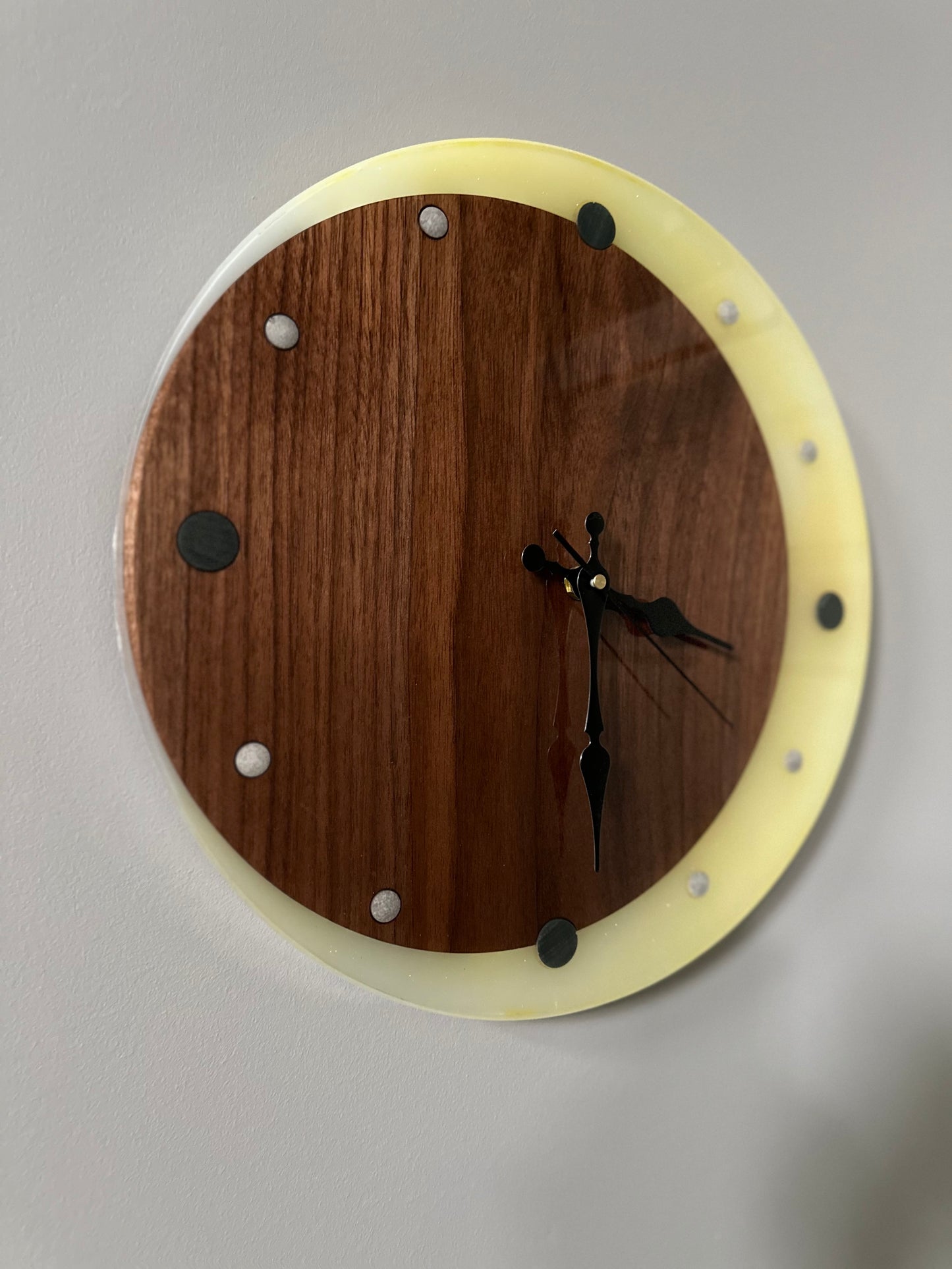 Solar Eclipse 14" Wall Clock, sun/moon